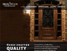 Tablet Screenshot of ironwooddoor.com